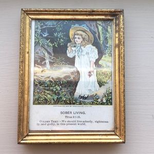 Vintage Sober Living Picture Frame Decor